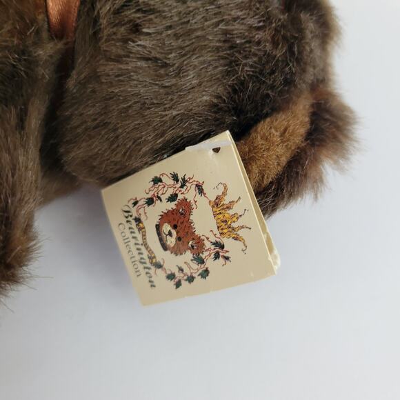 The Bearington Collection Teddy Bear Brown Lazy Ben Stuffed Animal 8" Plush - Picture 6 of 8